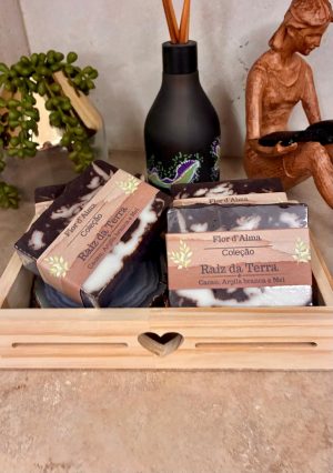 Sabonete de Argila Branca, Cacau e Mel