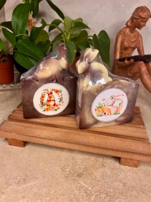 Sabonete de Cacau com Coelhinho mesclado