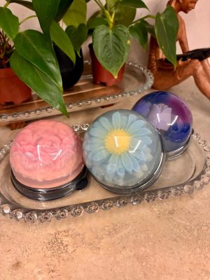 Sabonete Meia Esfera de Flores