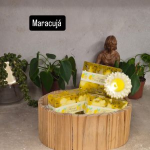 Sabonete artesanal de maracujá